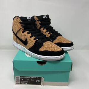2015 Nike Sb Dunk High Premium Cork Black 313171-026 Men size 11 Brand New NWB
